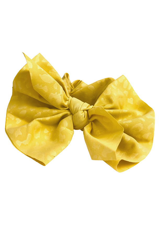 TEXTURED YELLOW SCRUNCHIE